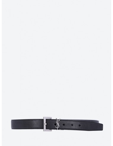 Monogramme vegetal  browny lambskin ysl belt